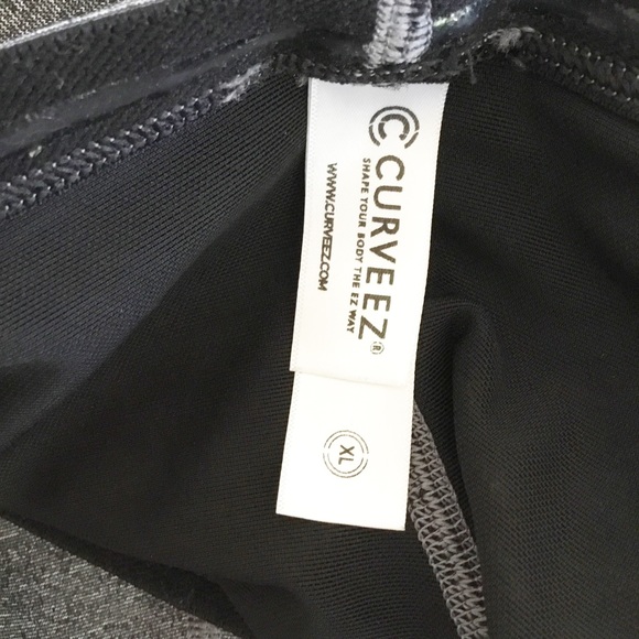 Womens Curveez Gray Shapewear Highrise Stretch Leggings Ankle Pants XL - Picture 4 of 4